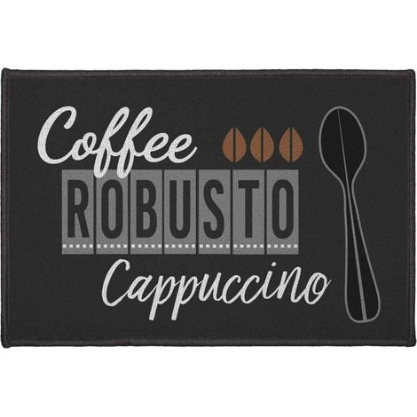 Tapis de Cuisine Imprimé "Cappuccino" 40x60cm Marron (1/2)