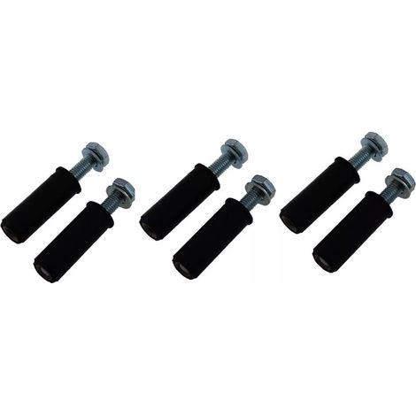 Ultra Secure – Lot de 6 boulons M8 de fixation goudron – Diamètre 8mm – Ancrage solide pour poteaux et bornes anti-stationnement