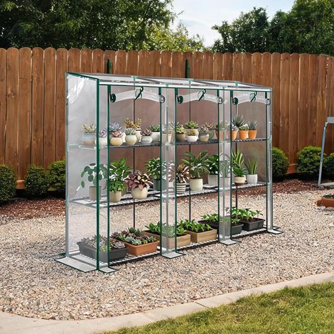 Serre de jardin transparente en acero Plástico 215 x 46 x 151 cm (1/5)