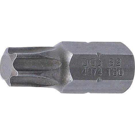 Embout T50 Torx 10 mm x 30 mm - Profil T, Haute Précision, Acier, Cliquet 3/8 - D-Work