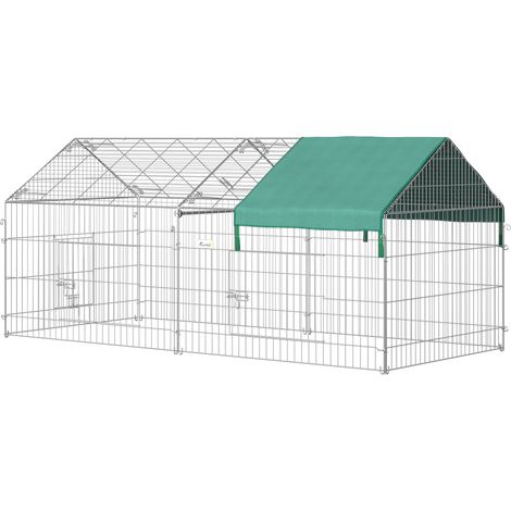 Recinto esterno per piccoli animali con copertura 220 x 103 x 103 cm in acciaio MODENUIT (1/5)