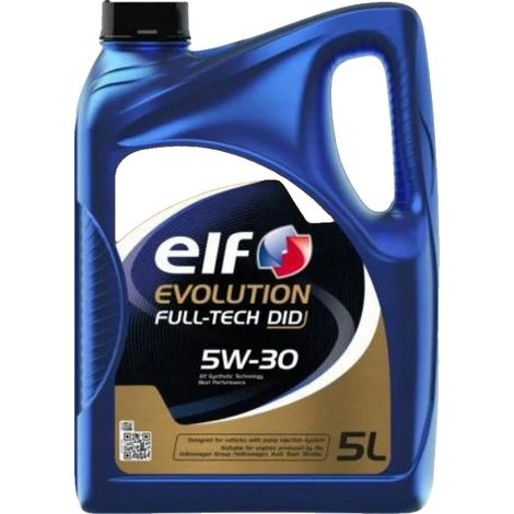 Huile ELF 5W30 5L EVOLUTION FULL TECH DID / C3 / SN/CF / 502.00 505.01 / 229.52 / RN0710 / DEXOS2