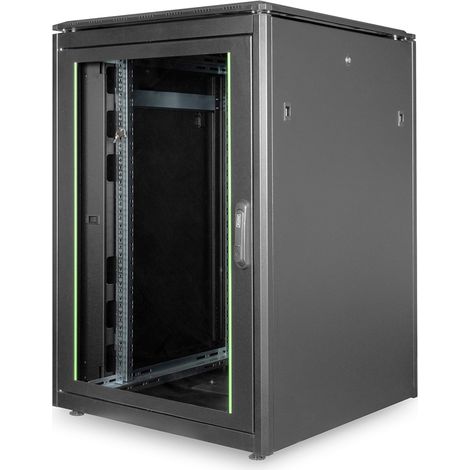 Digitus DN-19 22U-8/8-B-1, Libera installazione, Nero