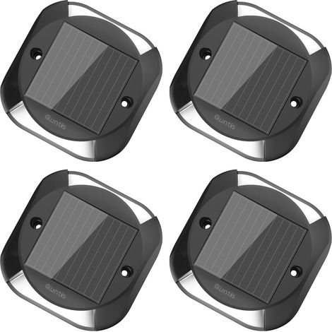 Set of 4 Cool White 6500K Solar Outdoor Lights, IP65 Waterproof Solar Outdoor Lights, Solar Outdoor Lighting for Garden, Patio, Garage, Step (1/5)