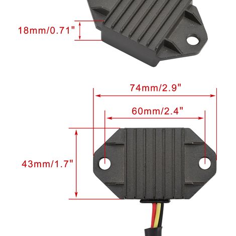 The voltage regulator rectifier is suitable for DR-Z400S 00-19 DRZ400 DR-Z400SM 05-19 (1/4)