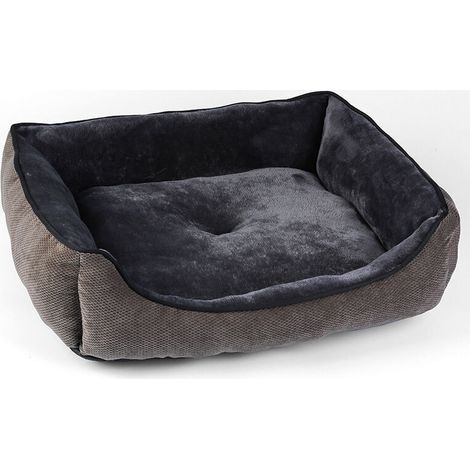 Coussin et tapis pour chat, lit carré simple en flanelle pour animaux de compagnie (50 x 40 x 13 cm) - RAPANDA (1/4)
