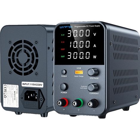 Fuente de alimentación, control de voltaje ajustable, pantalla de alta precisión, WPS3010H (1/2)