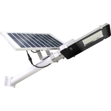 Lampadaire solaire 200W 2500 lumens – Panneau orientable 25W – Batterie lithium-ion – IP65 pour extérieur – Jandei