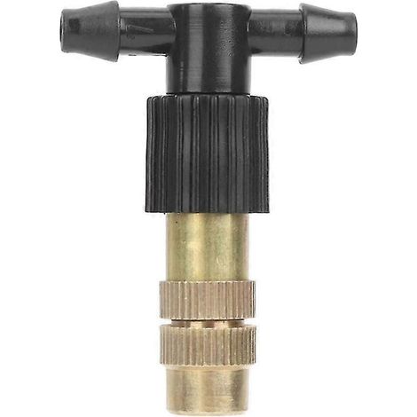 10 Pcs Adjustable Brass Watering Nozzle Spray Heads Balcony Flowers Misting Watering Gardening Accessories,SEMAket,black+gold (1/5)