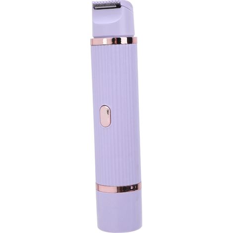 Tondeuse électrique double tête pour femme, tondeuse intégrale pour le corps, tondeuse bikini, tondeuse pour aisselles, jambes et mains, violette (1/5)
