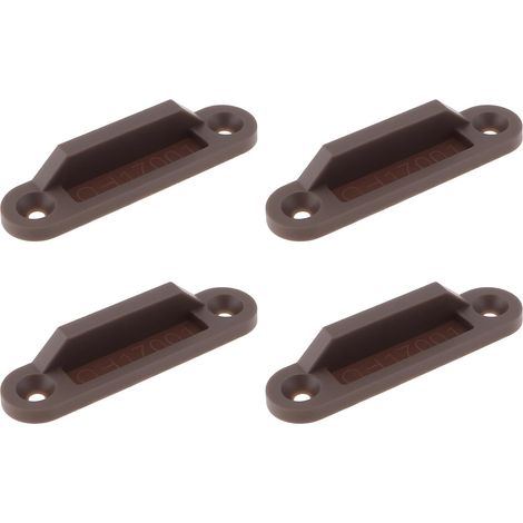 Lot de 4 Gâches Marron pour Caravane Et Camping-Car HA70271 53 X 12 Mm Compatibles avec Les Serrures à Crémone (1/5)