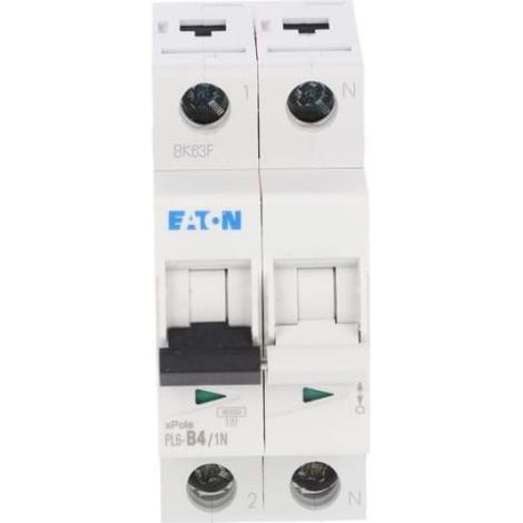 Interruttore Eaton pl6-b4/1n 4A 6kA