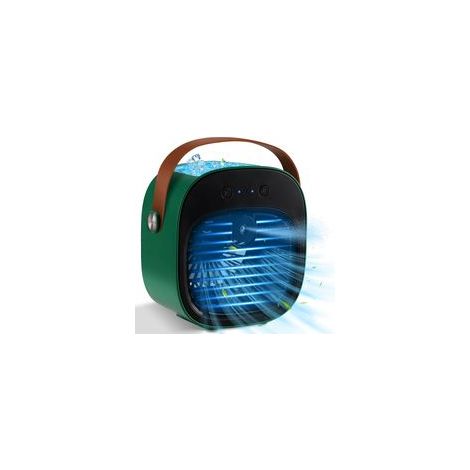 Climatiseurs portables, mini climatiseur rechargeable 5 200 mAh, durée 5 à 10 heures, refroidisseur d'air personnel avec 3 vitesses, petit climatiseur de bureau pour chambre à coucher, bureau, extérie