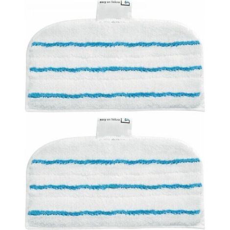 2 Patins Microfibre Rectangulaires pour Balai Vapeur – FSMP20-XJ – Technologie EasyGlide, Lot de 2