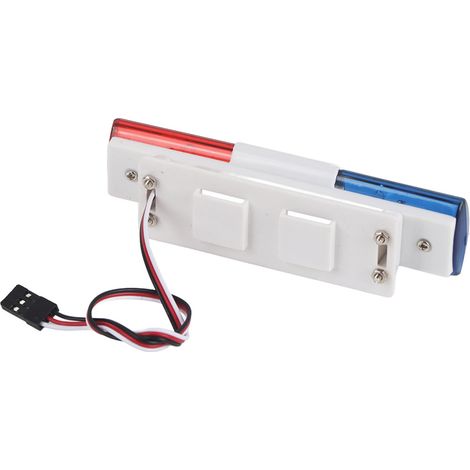 Feux clignotants LED rouges et bleus pour voiture télécommandée modèle RC accessoire (1/5)