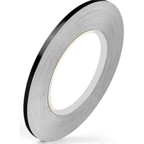 Ruban En Film 5 mm x 50 Mètres, Ruban Décoratif Noir Brillant Adhésif Ruban Miroir Pour Détails Mur D'accent Arts Graphiques Bateau Murs (1/5)