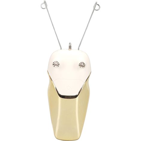 Épilateur à fil électronique LED rechargeable USB, pour une épilation du cou et du cou (jaune) (1/5)