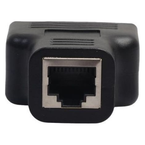 Adaptateur Splitter RJ45 1 vers 2 double femelle, compatible CAT5 CAT6, prise réseau Ethernet LAN pour connexion réseau domestique et professionnel (1/4)