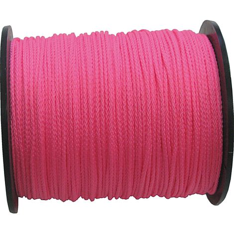 CORDEAU POLYPRO ROSE FLUO 2,5MM 200M FORGES DE MAGNE - 383771