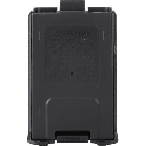 Étui batterie portable noir pour Baofeng UV5R, UV5RB, UV5RE, UV5R Plus - Chargeur de secours compact (1/5)