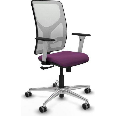Silla de oficina piqueras y crespo Motilla morado cuero sintético (1/2)