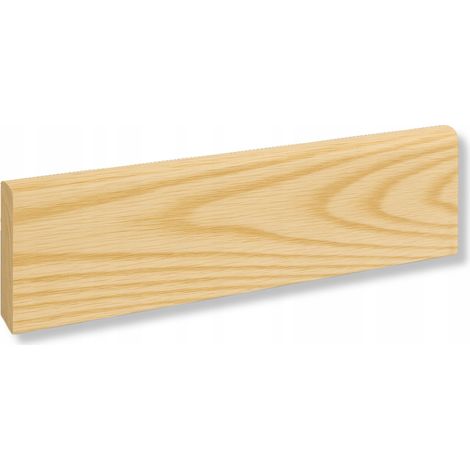 Plinthe en bois - 100 cm - Frêne - Prête à peindre - Élégante et durable