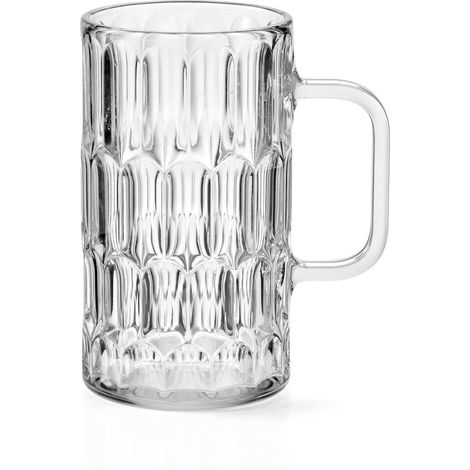 GUZZINI Bicchiere Birra "Vanity" 590 ml in Cristallo Acrilico Trasparente – Calice Resistente Design Elegante (1/4)