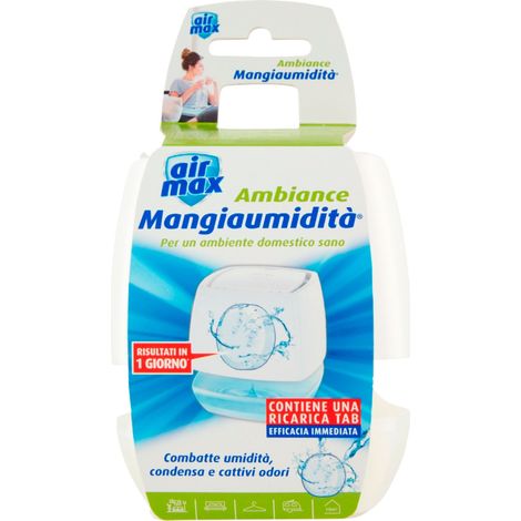 KIT AMBIENCE TAB MINI 100G MANGIAUMIDITACONDENSA E CATTIVI ODORI, BIANCO -  AIR MAX (1/5)