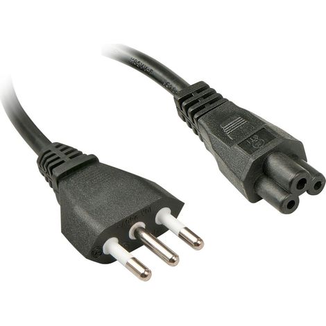Lindy Câble Secteur, Italie - IEC320 C5 pour PC Portable, 2m