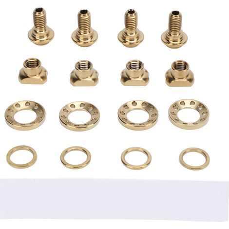 Kit de 16 vis de fixation pour freins C de vélo de route, en alliage de titane léger, compatible avec les modèles R8000, UT6800 et DA9000 (doré). (1/5)