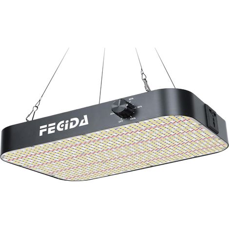 Dimmable LED Grow Light 12000 Lumen 130 Watt, 2x2ft Grow Tent Light, UV-IR Included Full Spectrum Plant Growing Lamps for Indoor Plants with Daisy Chain Function, Quiet Built-in Fan (1/5)