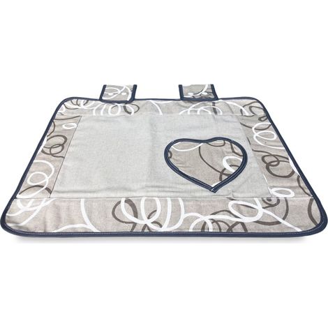 COPRIFORNO copri forno IN TESSUTO streamer GRIGIO