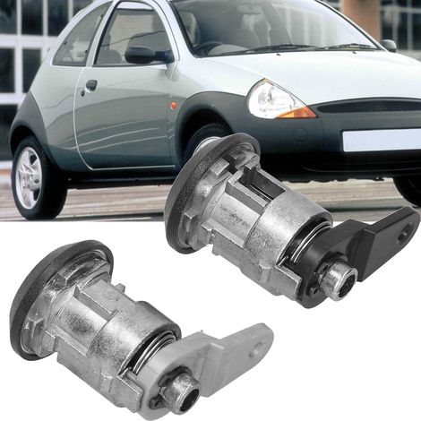 Barillet de Serrure de Porte Avant Gauche Droite avec Clés pour Ford Courier/Fiesta/KA