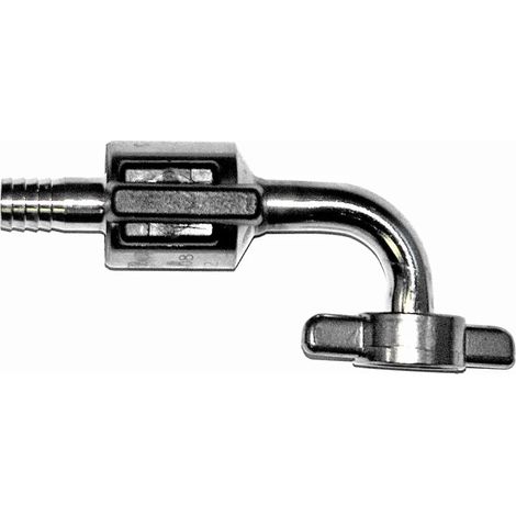 Spillatore di birra, Rubinetto birra - Curvo, realizzato in acciaio inossidabile, taglia: 7 mm (1/2)