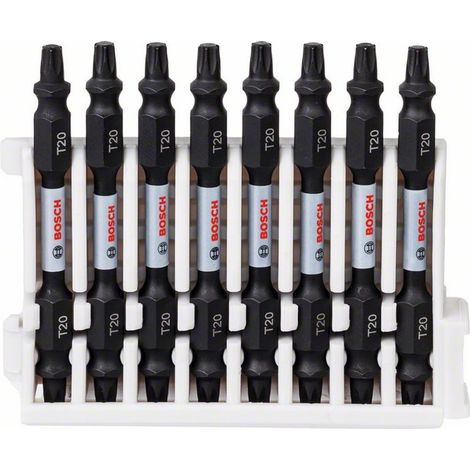 Bosch PRO Impact Schrauberbit mit Doppelklingen und Pick and Click-Einsätzen, T20, 65 mm, 8 Stück (1/5)