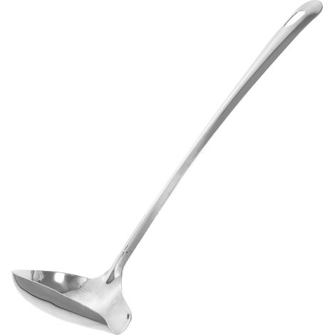 Cuillère sauce inox manche long, drizzle pratique facile nettoyage, ustensile table usage domestique (1/5)