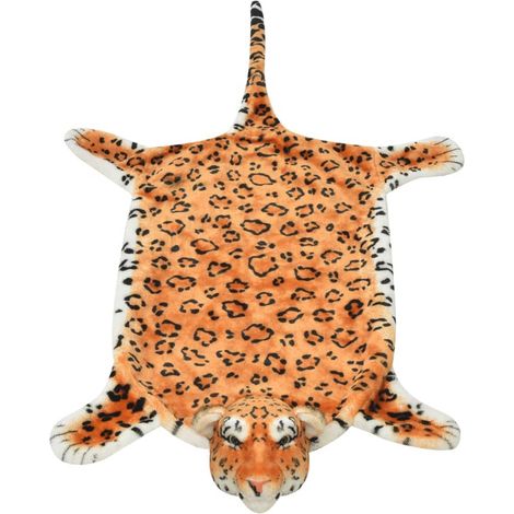 Maison Exclusive - Plüsch Leopardenfell Teppich 139 cm Braun