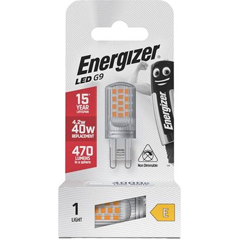 Energizer S18751 LED G9 470 Lumens 4.2W 4000K S18751 ENG6722