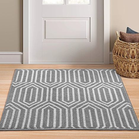 Tapis D'Entrée Intérieur - 80 X 100 Cm - Dos En Caoutchouc Anti-Dérapant - Absorbant Pour Boue Et Humidité - Pour Porte D'Intérieur Et D'Extérieur - 1 Pièce (1/5)