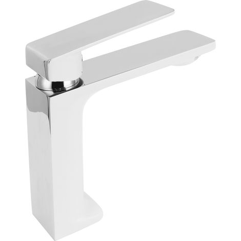 Robinet de lavabo en cuivre avec un trou pour eau chaude et eau froide, G3/8 (1/5)