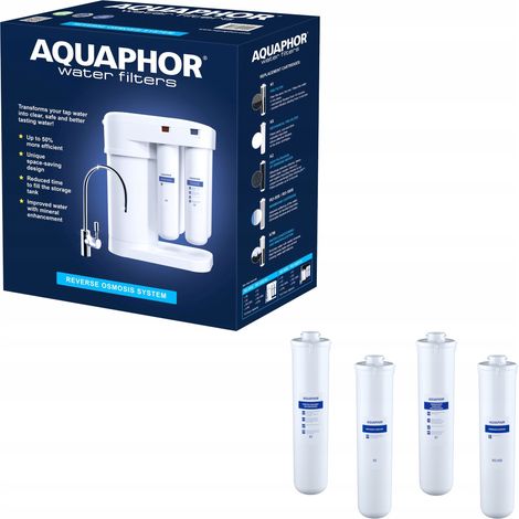 Filtro de ósmosis inversa Aquaphor Morion RO + juego de cartuchos de repuesto (1/5)