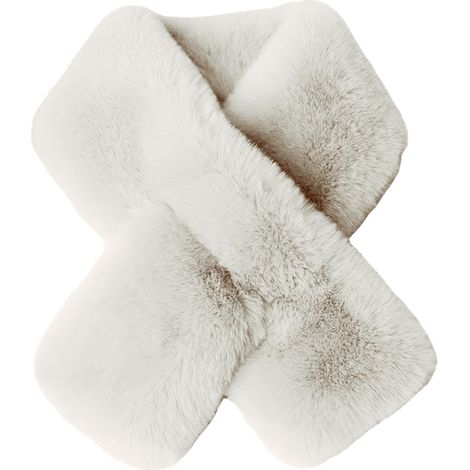 1 Cache-cou, Fausse fourrure, Doux, Chaud, Unisexe, Hiver, École, Ski (1/5)