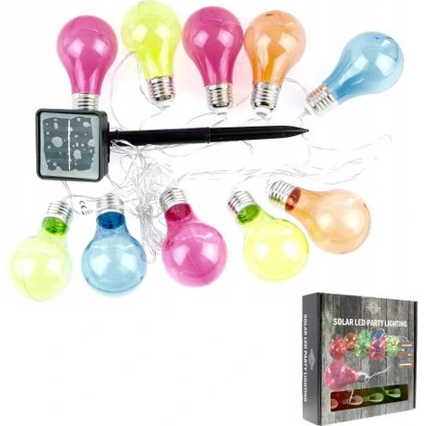 Guirlande lumineuse solaire LED pour jardin extérieur