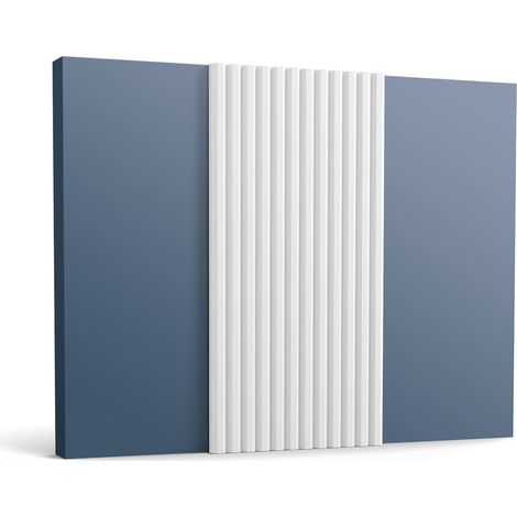 3d revestimiento mural Orac Decor WX213 ALTO Panel de pared Panel acustico Elemento decorativo Moldura para pared Perfil de estuco Moldura decorativa diseño moderno blanco 2 m (1/5)