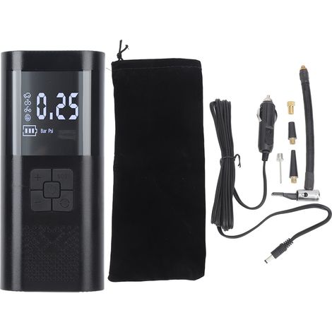 Compresseur d'air portable Toivize F7104-1 11,1V précis avec éclairage LED et arrêt automatique pour voiture vélo (1/5)