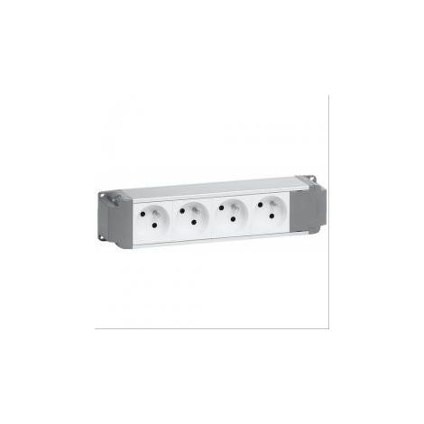 Bloc nourrice pour bureau à câbler 5x2P+T avec disj. diff Legrand 053414