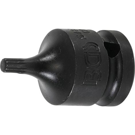 Punta de vaso de impacto longitud 43 mm entrada 12,5 mm (1/2") dentado múltiple interior (para XZN) M5