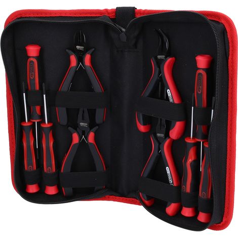 KS Tools Feinmechanik-Werkzeug-Satz, 10-tlg., mit praktischer Tragetasche (1/5)