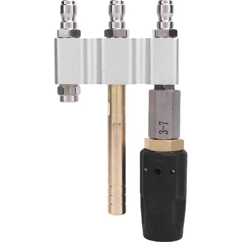 Buse à savon longue portée pour nettoyeur haute pression 3 en 1, 1000-4050 PSI, raccord rapide 1/4 po, rotation 0-60°, buse de lavage doux en aval (1/5)