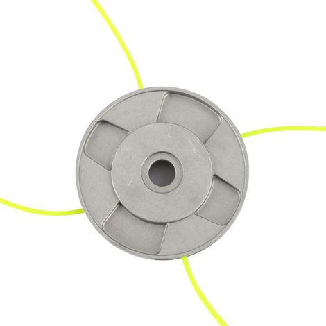 aluminium Tête de débroussailleuse Aluminium fils Tête Coupe-bordure 4 lignes Universel Tete Debroussailleuse pour Jardin,Pelouse,Patio (1/4)